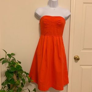 J.Crew Swiss Dot Strapless dress